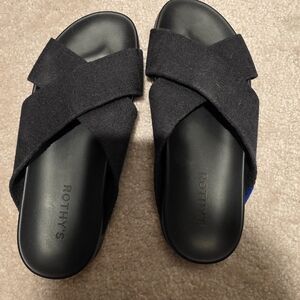 Rothy's Black Slide Sandals